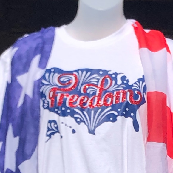 Custom made Freedom Tee size M on Gildan Siftstyle - Picture 2 of 2
